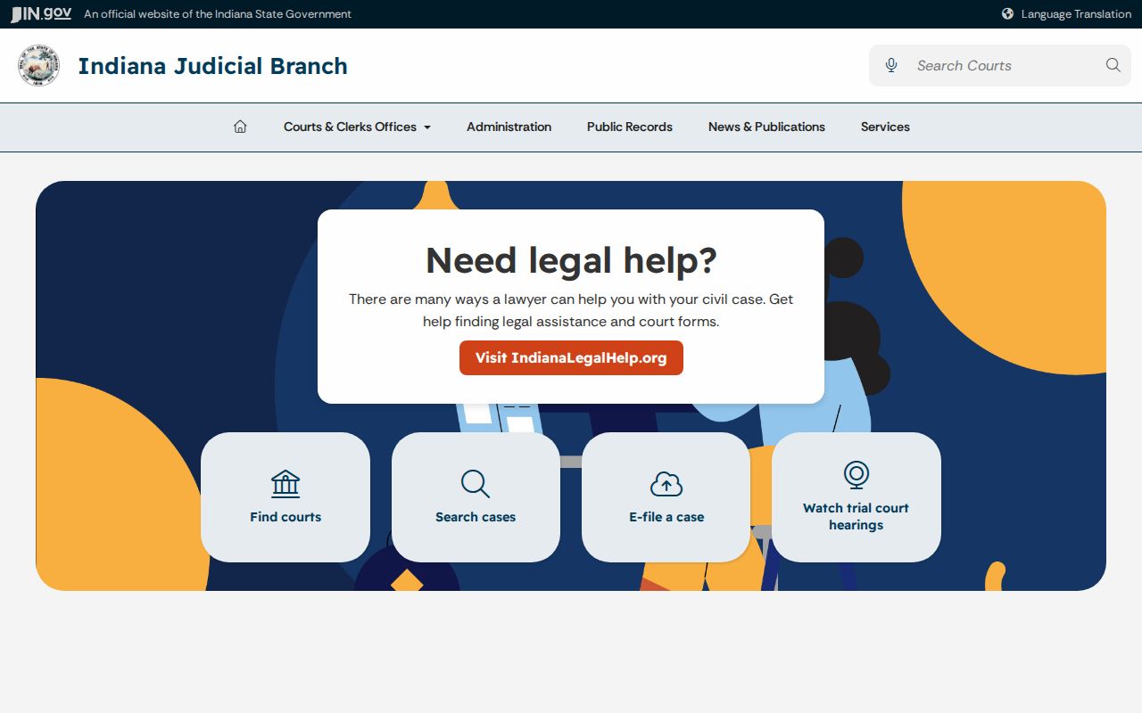 Indiana Judicial Branch source for Montgomery County criminal docket courts