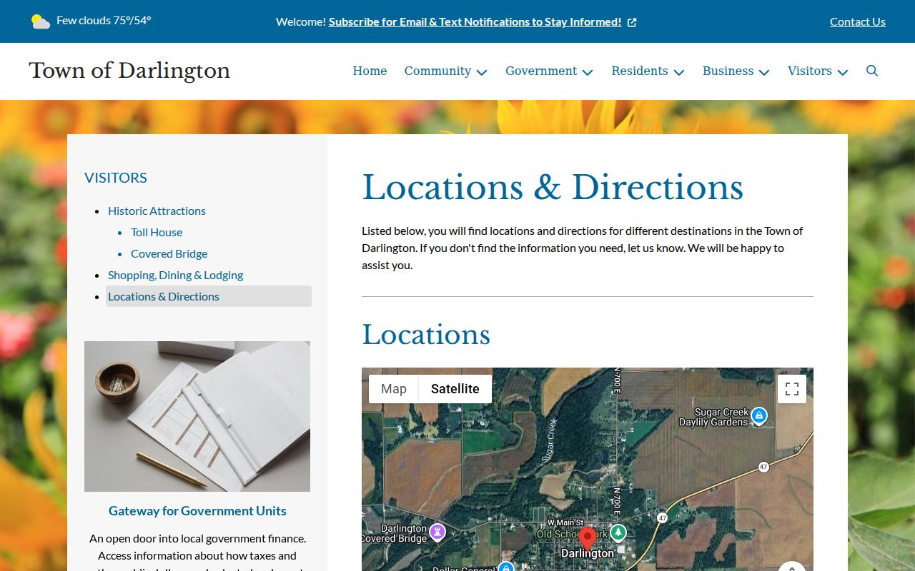 Darlington Town Hall and county court docket routing