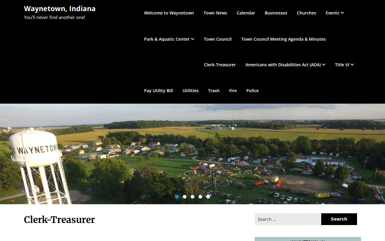 Waynetown Clerk-Treasurer municipal records information